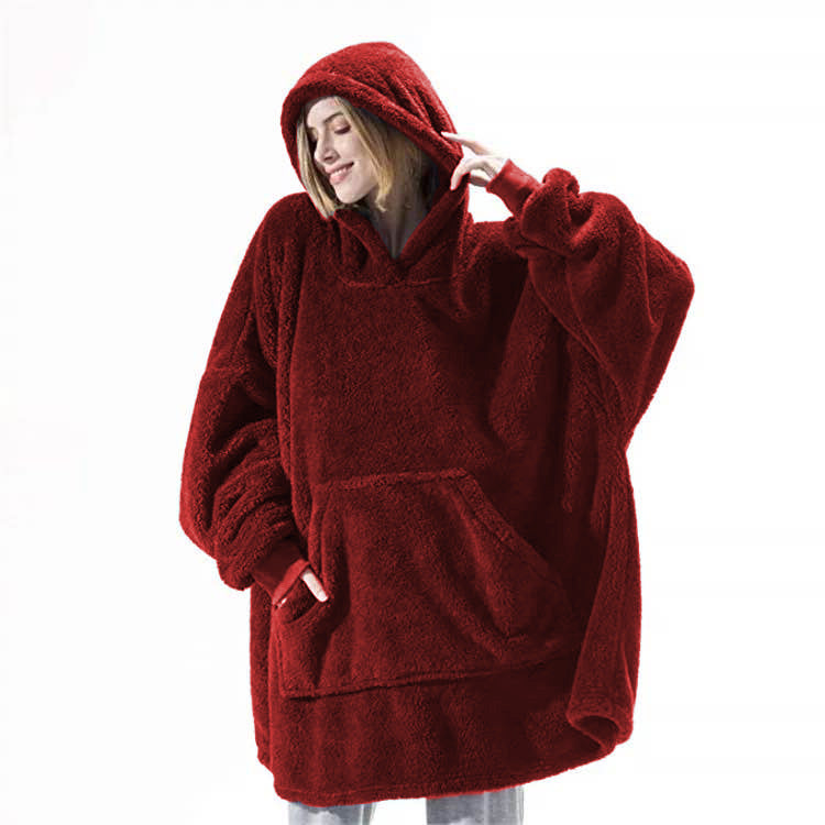 Sweat-plaid oversize