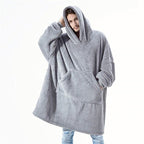 Sweat-plaid oversize
