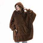 Sweat-plaid oversize