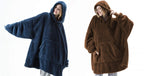 Pack Duo sweat-plaid bleu marine et marron